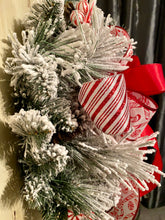 Load image into Gallery viewer, Candy Cane Christmas Wreath
