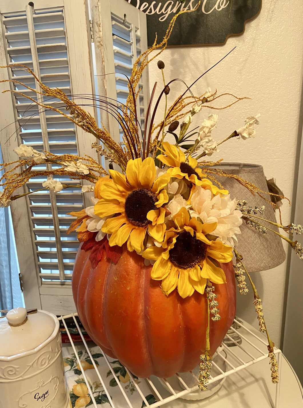 Pumpkin Fall Arrangement